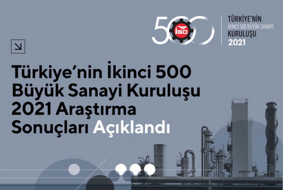 Türkiye’nin İkinci 500 Büyük Sanayi Kuruluşu Açıkladı